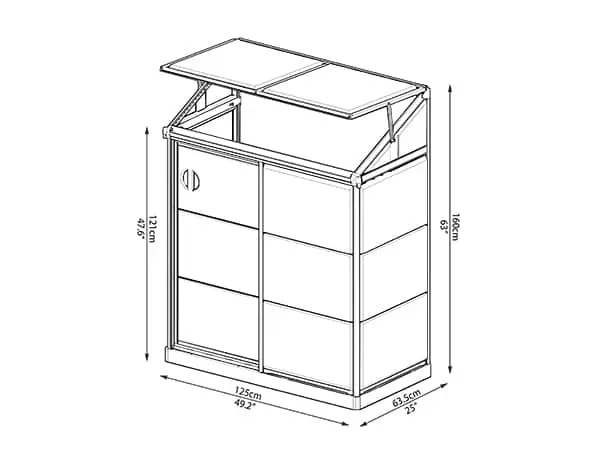 lean to greenhouse 4x2