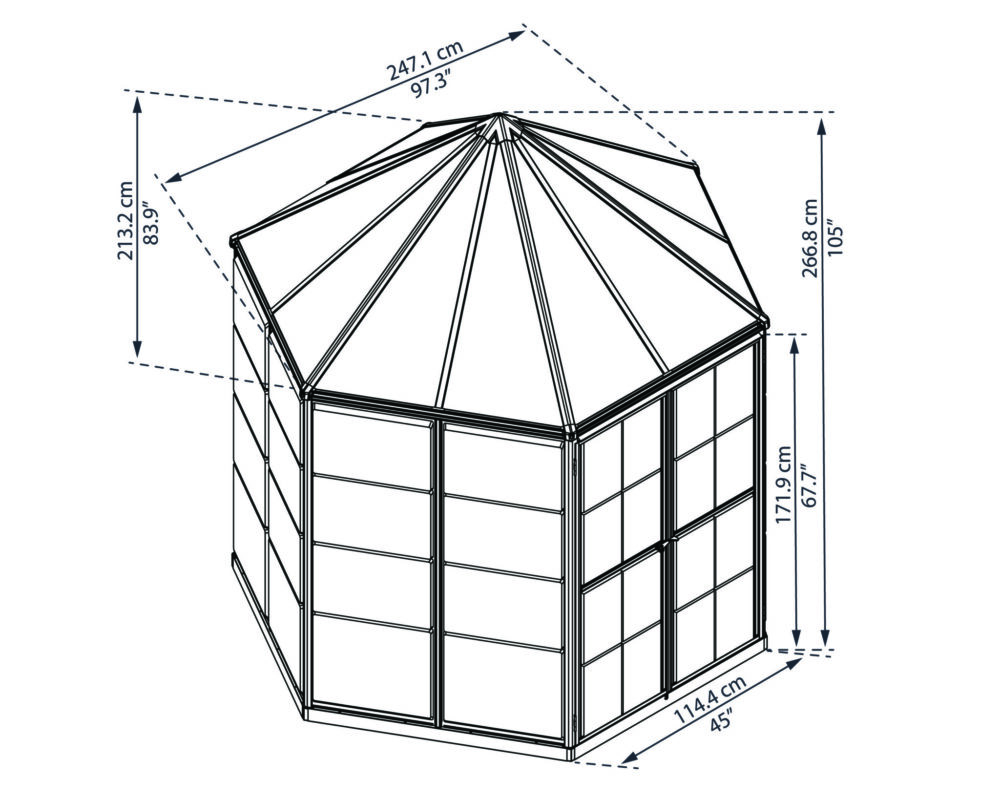 Oasis Hexagonal Greenhouse