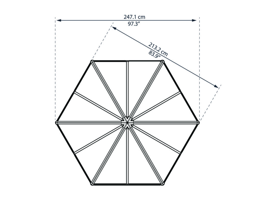 Oasis Hexagonal Greenhouse