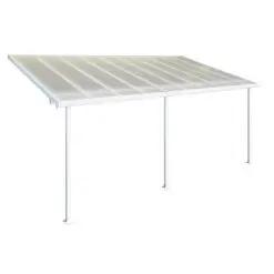 Palram Patio Cover Feria 3x6.1m White Clear