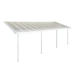 Palram Patio Cover Feria 3x7.3m White Clear