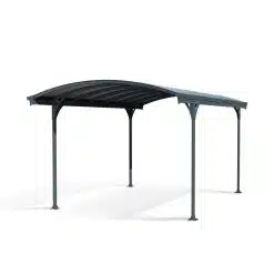 Palram Canopia Carports Vitoria 10x17 3x5 Grey Opaque Grey