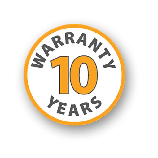 10 years warranty