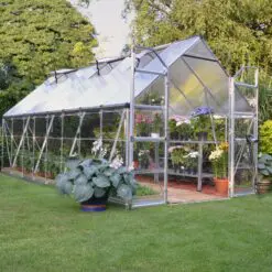 Silver frame greenhouse 8x16'