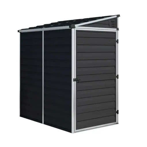 Pent Storage Shed 4x6 Midnight Grey