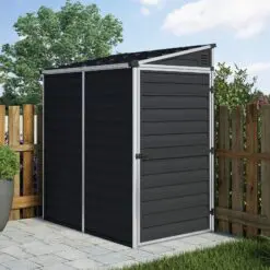 Pent Storage Shed 4x6 Midnight Grey