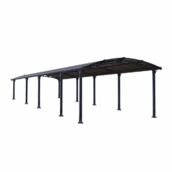 Arcadia 10600 DIY Carport Kit Grey - Broze | 1072 x 359 cm