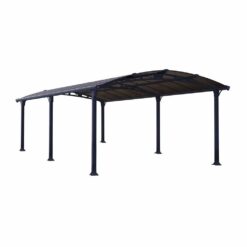 Arcadia 6400 DIY Carport Kit Grey - Broze | 644 x 359 cm