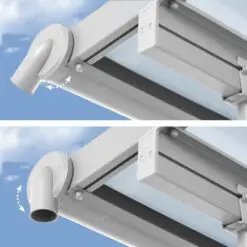 Sierra Verandah White Adjustable Gutters PALRAM