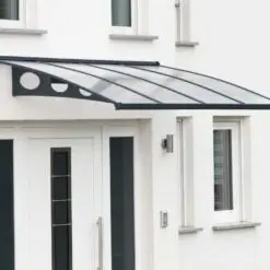 Palram Door Awnings Herald 2230 Grey Clear Main 05