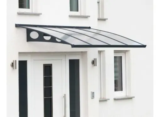 Palram Door Awnings Herald 2230 Grey Clear Main 05