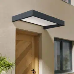 Palram Canopia Door Awnings Sophia 1.6 Grey - White Opal