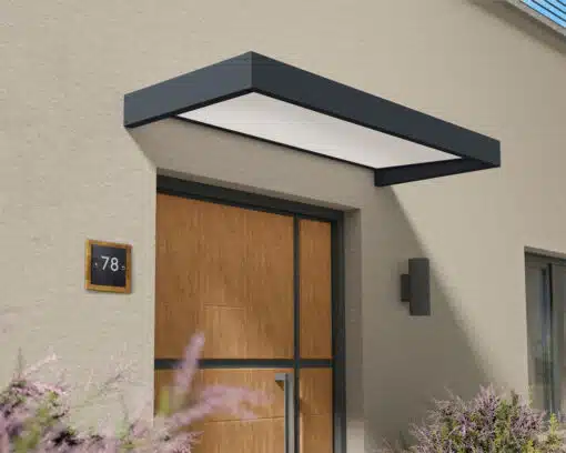 Palram Canopia Door Awnings Sophia 2.1 Grey - White Opal