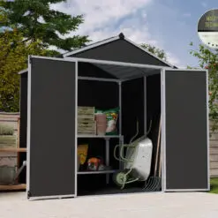 Palram Garden Sheds Rubicon 6x5 Grey Main Multi Wall Technology