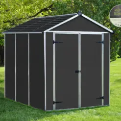 Palram Garden Sheds Rubicon 6x8 Grey Main 1 Multi Wall Technology