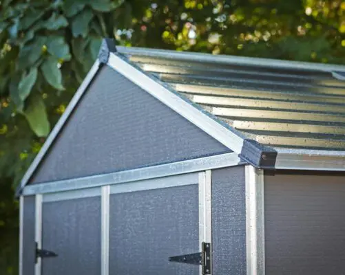 Palram Garden Sheds Rubicon Grey Aluminium Structure 1