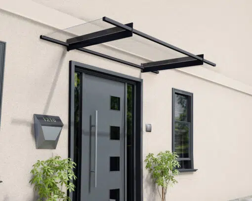 Palram Door Awnings Nancy 2050 Grey Clear