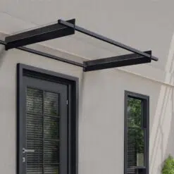 Palram Door Awning Kits Nancy 1500 Grey Clear