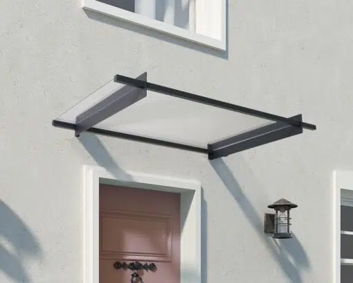 Palram Door Awnings Nancy 1500 Grey Clear