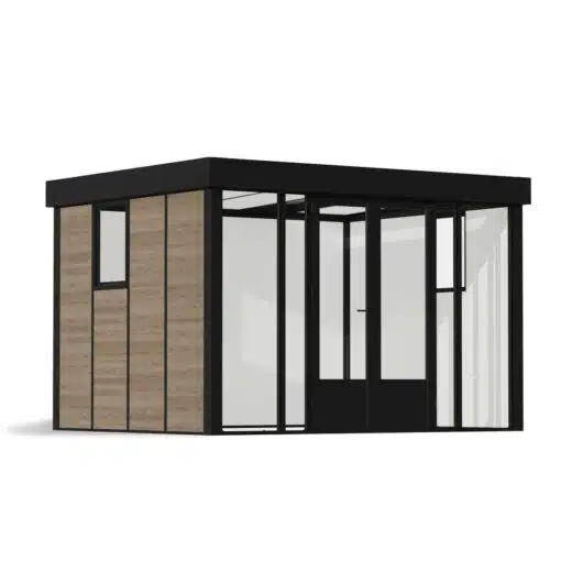 Palram Canopia Garden Studio Copenhagen 10x12 3x3.5 Black Clear