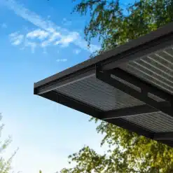 Palram-Canopia Carports Sydney Black Wave Solar Grey Elegant Stylish Design