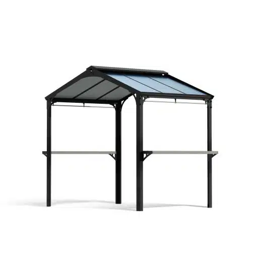 Austin BBQ Gazebo 6x8 1.8x2.4m Black Palram-Canopia Garden Gazebos