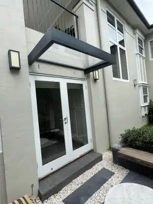 modern door awning